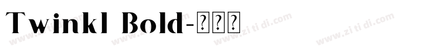Twinkl Bold字体转换